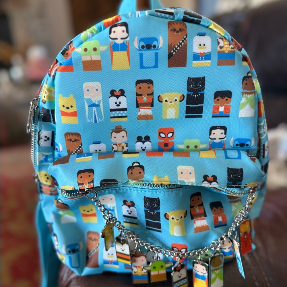 Disney Blue Character Backpack for Kids